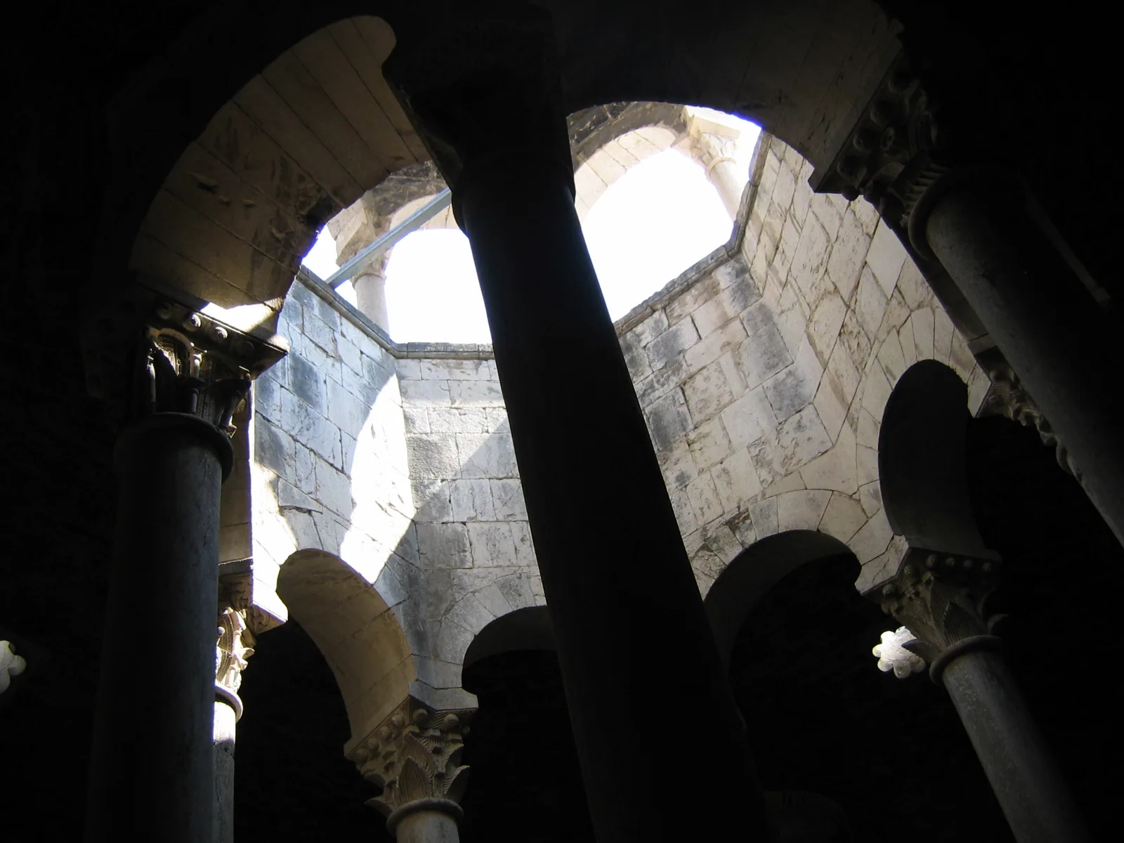 Inside the Arab Baths of Girona