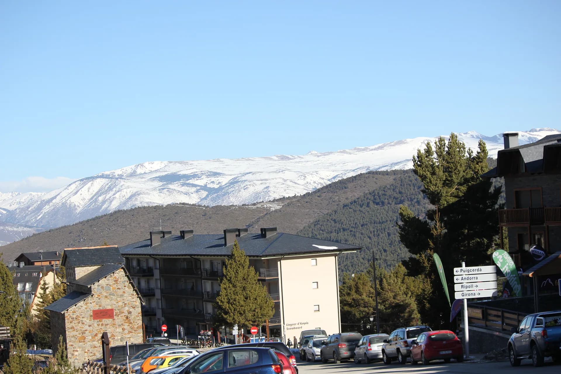 The mountains around La Molina